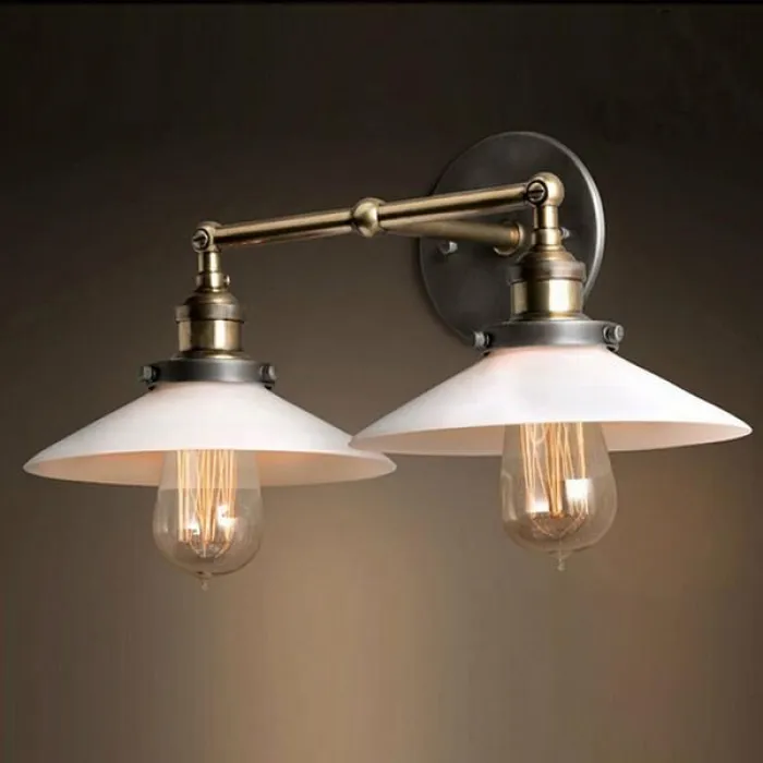 Бра Loft Cone 20th c.Factory filament  Pendant Double White от ImperiumLoft