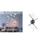 Бра Transparent Fan Double Sconces