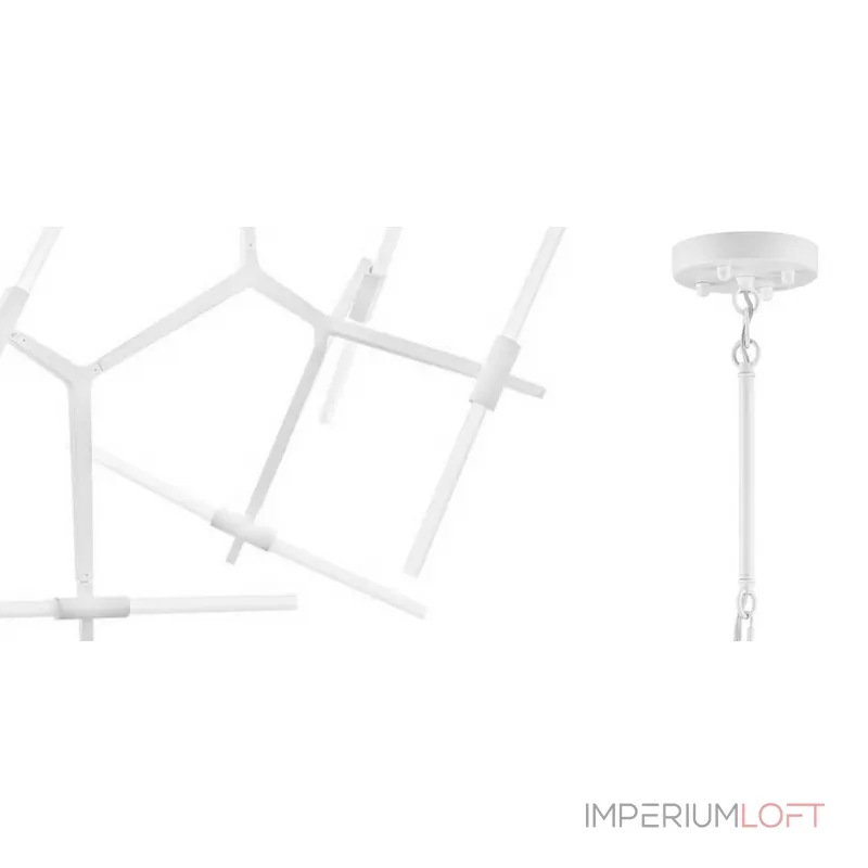 Подвесная люстра Агнес Chandelier White 10