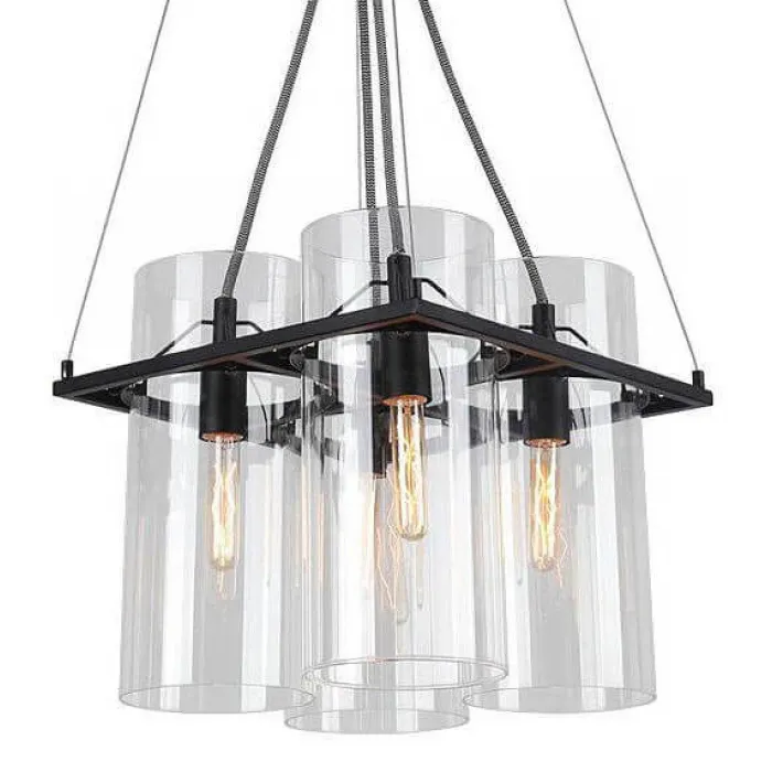 Подвесная люстра Glass Cylinder Chandelier