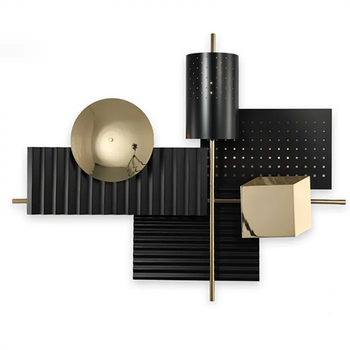 Бра Abstra black&gold от ImperiumLoft