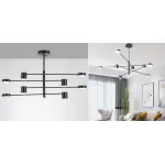 Светильник  LED Lighting Black 8 lampholders от ImperiumLoft