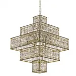 Подвесная люстра Crystal Inserts Lamp amber 16