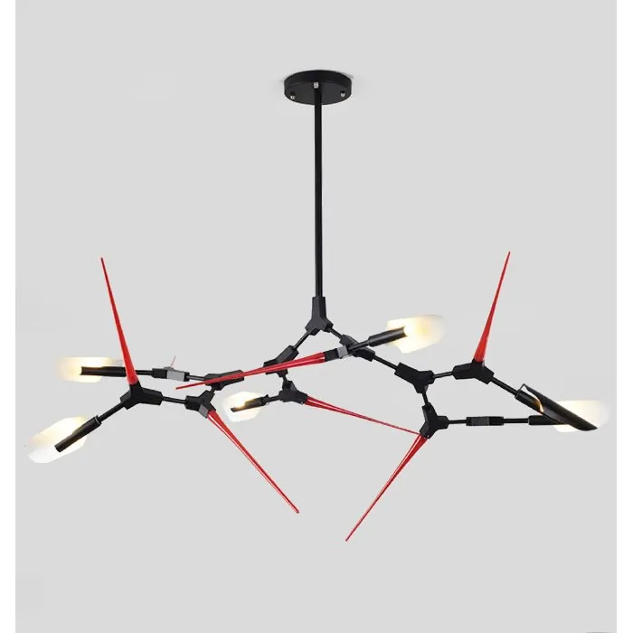 Люстра Red Spikes Chandelier 6 от ImperiumLoft