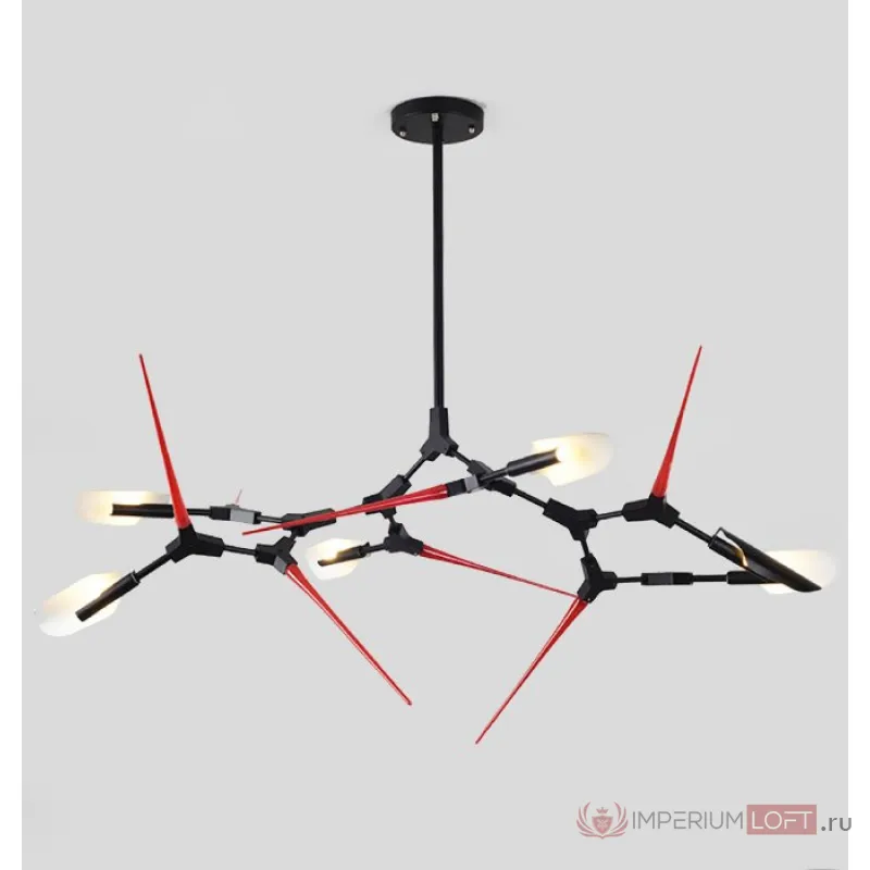 Люстра Red Spikes Chandelier 6 от ImperiumLoft