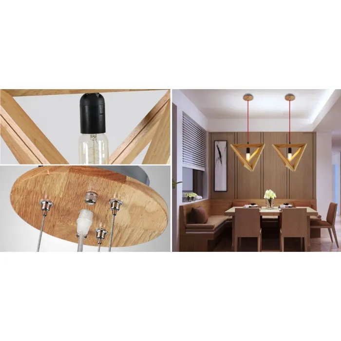 Подвесной светильник Tetraedr Woody от ImperiumLoft