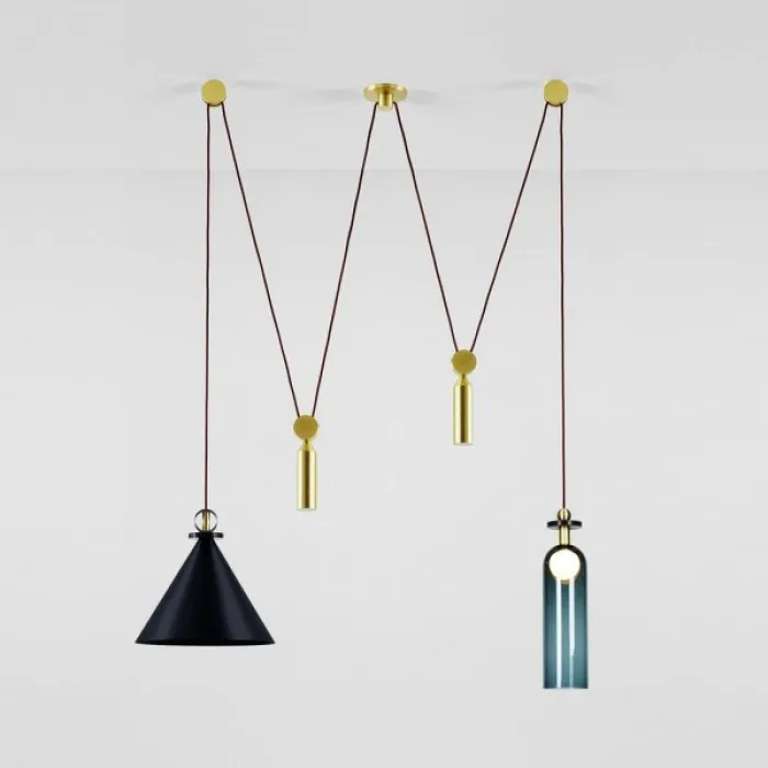 Подвесной светильник Shape up Double Pendant Black от ImperiumLoft