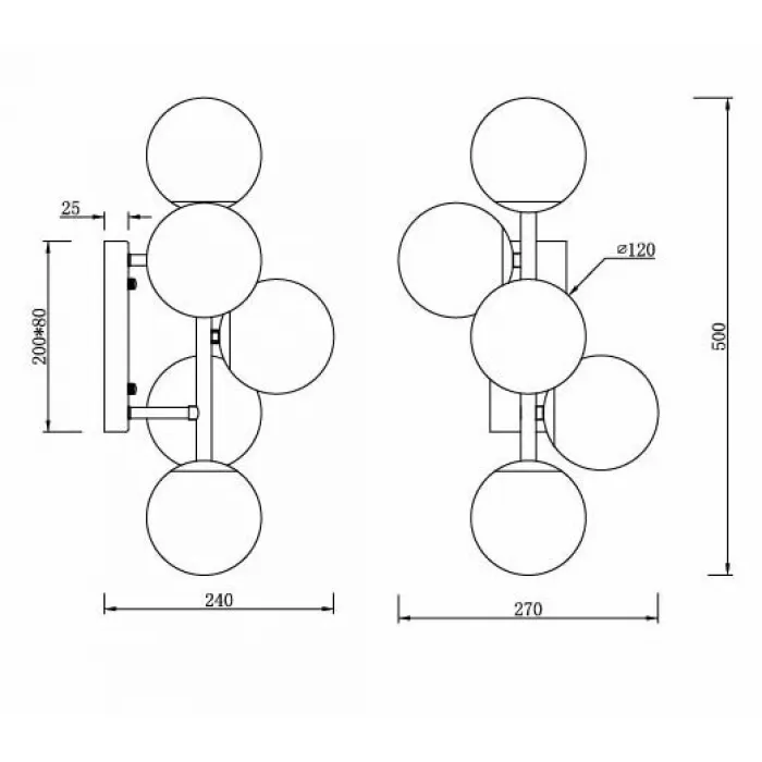 Бра White Balls Sconces от ImperiumLoft