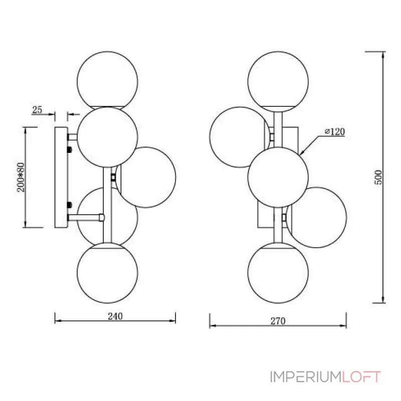 Бра White Balls Sconces Бра White Balls Sconces
