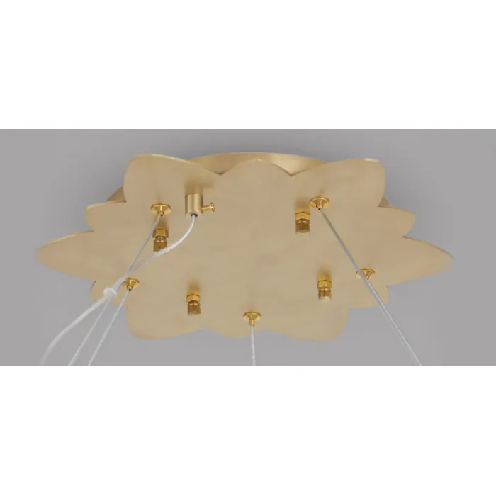 Большая Люстра Хрустальные Цветы Лотоса Lotus flower Clear Glass lamp 15 от ImperiumLoft