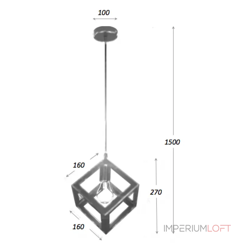 Подвесной светильник Loft Polyedra Cube Подвесной светильник Loft Polyedra Cube