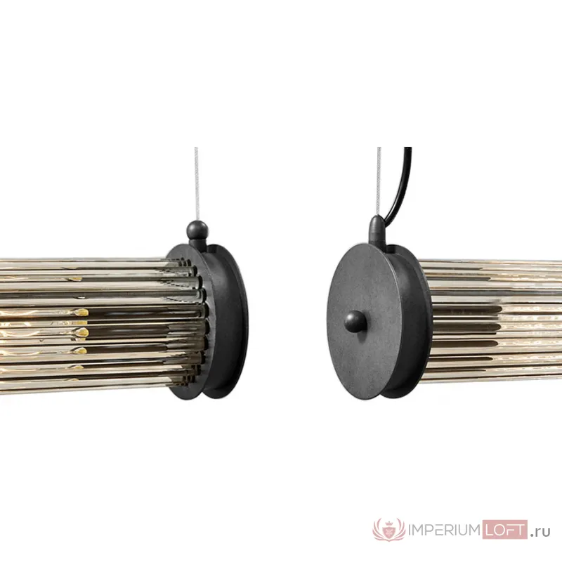Подвесной светильник Glass TUBE Pendant Black от ImperiumLoft