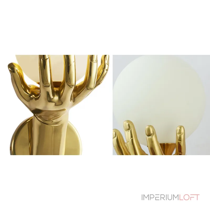 Настенный светильник Золотая рука Gold Hand Wall lamp 