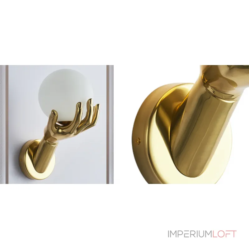 Настенный светильник Золотая рука Gold Hand Wall lamp 