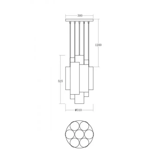 Люстра Multy от ImperiumLoft