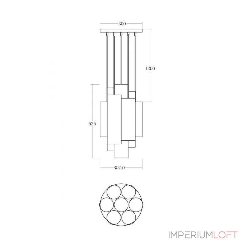 Люстра Multy от ImperiumLoft Люстра Multy от ImperiumLoft