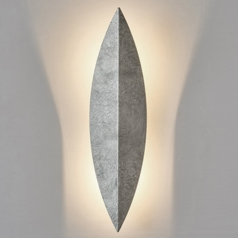 Art Deco Leaf Wall Lamp Silver от ImperiumLoft