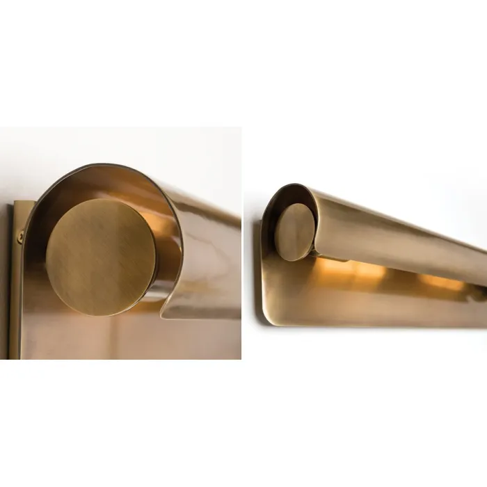 Бра Hudson Valley 1513-AGB Accord 1 Light Wall Sconce In Aged Brass от ImperiumLoft