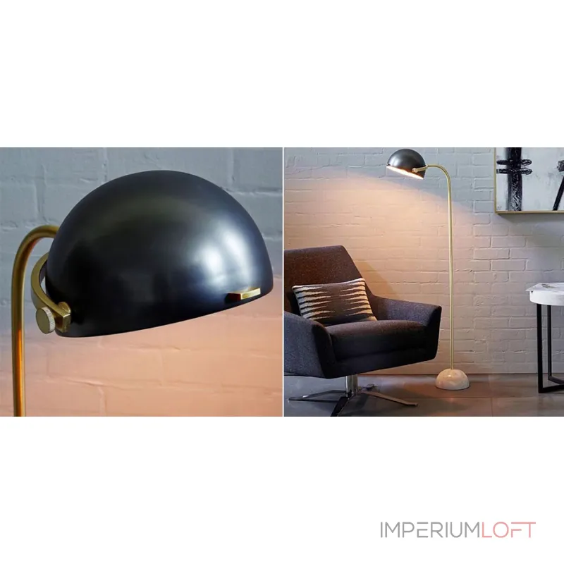 Лампа напольная с черным плафоном Menu Collister от ImperiumLoft Лампа напольная с черным плафоном Menu Collister от ImperiumLoft
