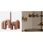 Подвесная люстра Cirkus AGO Lighting pink 4-6