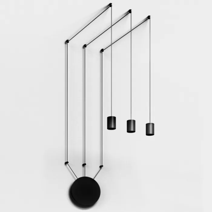 Подвес Wireflow FreeForm 0363 LED Black  3 патрона от ImperiumLoft