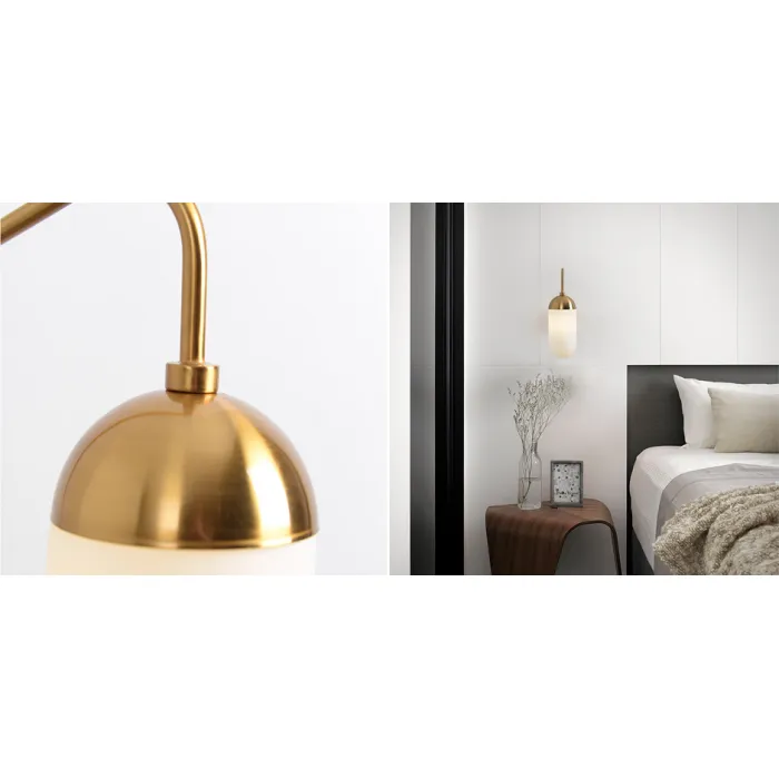 Бра Pelle Sconce short Gooseneck Clear Shade от ImperiumLoft