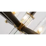 Подвесная люстра LIAISON ONE-TIER black and brass Chandelier 8