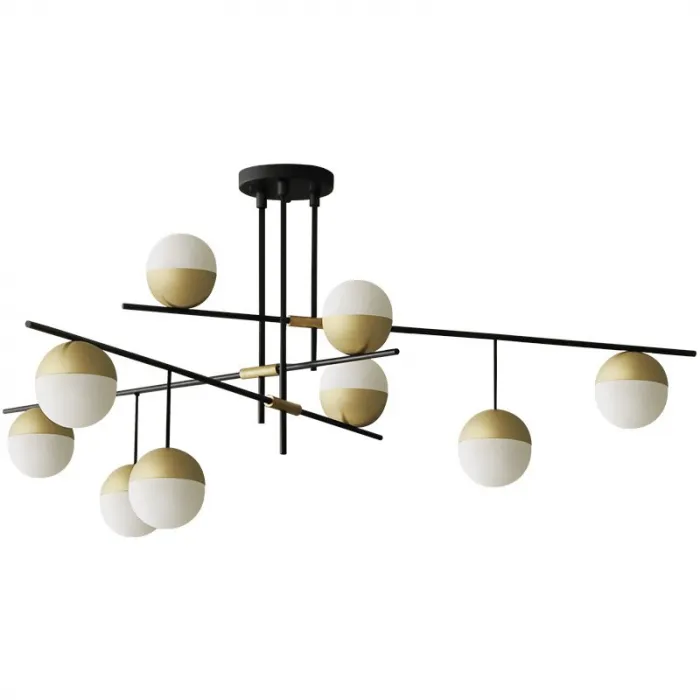 Люстра Balls white & brass 9 от ImperiumLoft