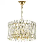 Подвесная люстра Crystal Crossed Stripes Gold