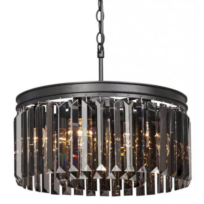 Люстра RH Rhys Smok Glass Prism Round Chandelier 40 от ImperiumLoft