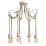 Подвесная люстра Loft Rope Light White 8