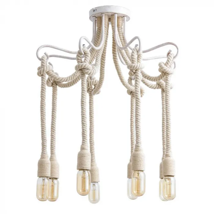 Подвесная люстра Loft Rope Light White 8