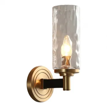 Бра LIAISON black and brass wall lamp
