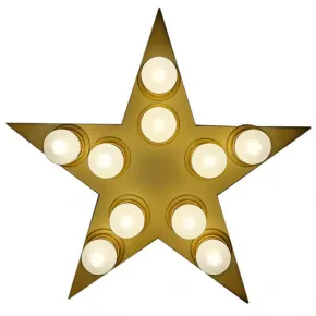 Настенный светильник Star золотая звезда