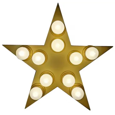 Настенный светильник Star золотая звезда от ImperiumLoft