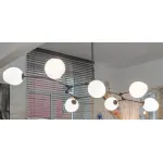 Люстра Сrumpled Bubble White Glass от ImperiumLoft