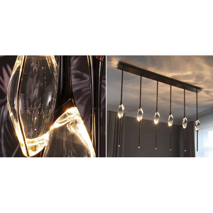 Подвесной светильник Il Pezzo 12 Rectangle Chandelier Black от ImperiumLoft