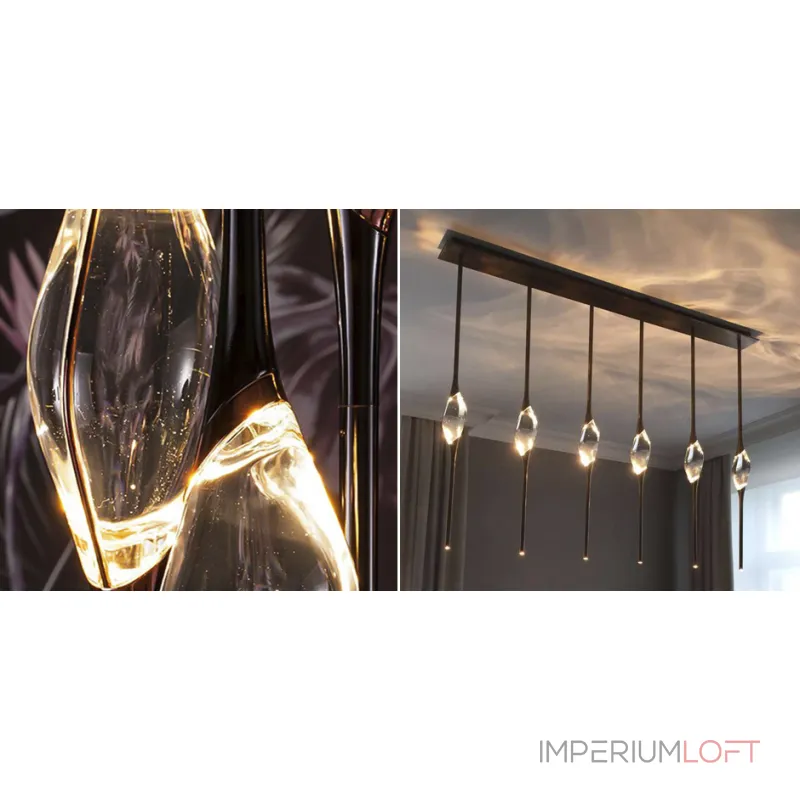 Подвесной светильник Il Pezzo 12 Rectangle Chandelier Black