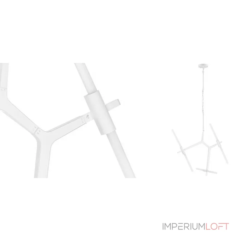 Подвесная люстра Агнес Chandelier White 6
