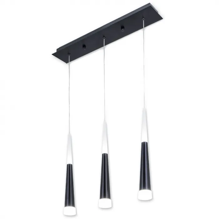 Люстра Vibia Slim Jordi Vilardell Black 3 подвеса от ImperiumLoft