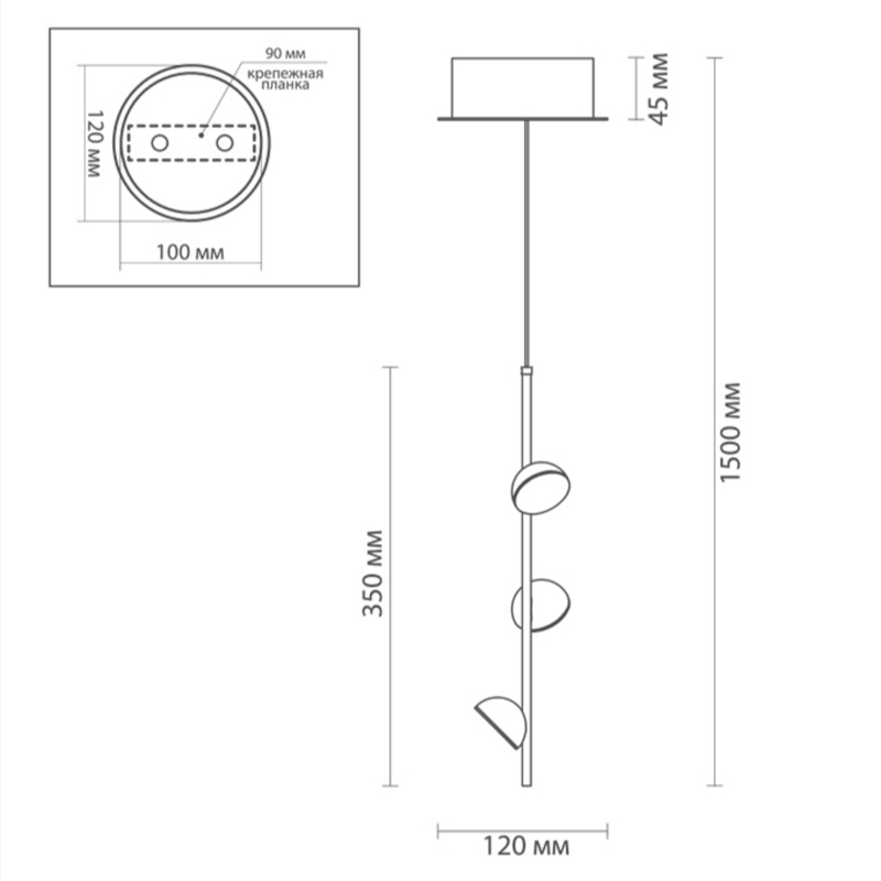 Светильник Bloom vertical от ImperiumLoft Светильник Bloom vertical от ImperiumLoft