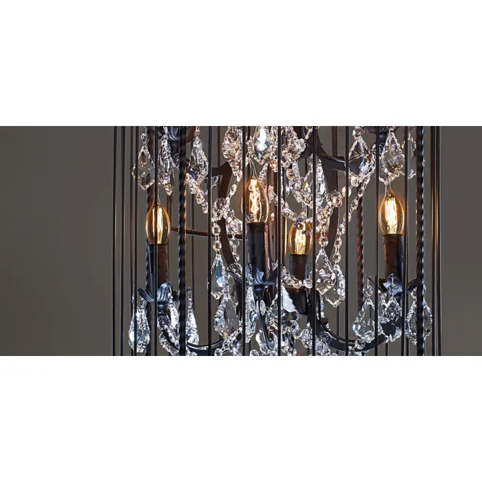 Люстра Steampunk Birdcage Chandelier 45 black от ImperiumLoft