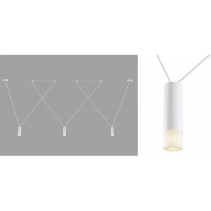 Wireflow LED White Suspension lam 3 патрона от ImperiumLoft