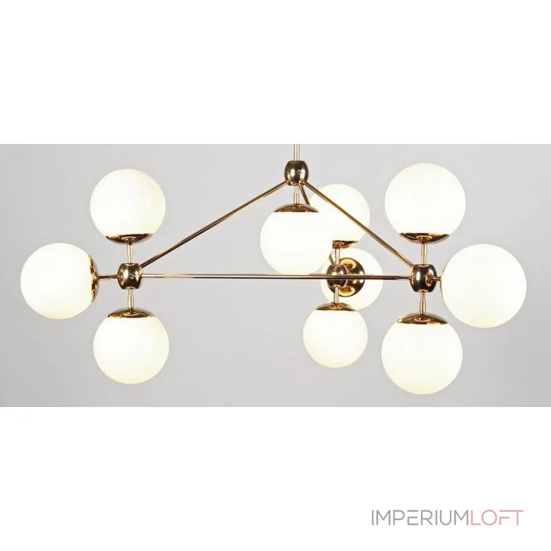 Люстра на штанге Modo Chandelier White Glass L10 Люстра на штанге Modo Chandelier White Glass L10