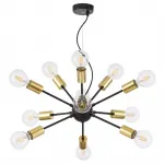 Люстра Sputnik 12 Black and Gold от ImperiumLoft