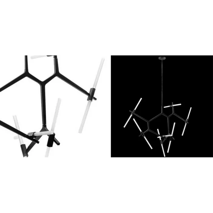 Люстра Агнес Chandelier Black 14 от ImperiumLoft