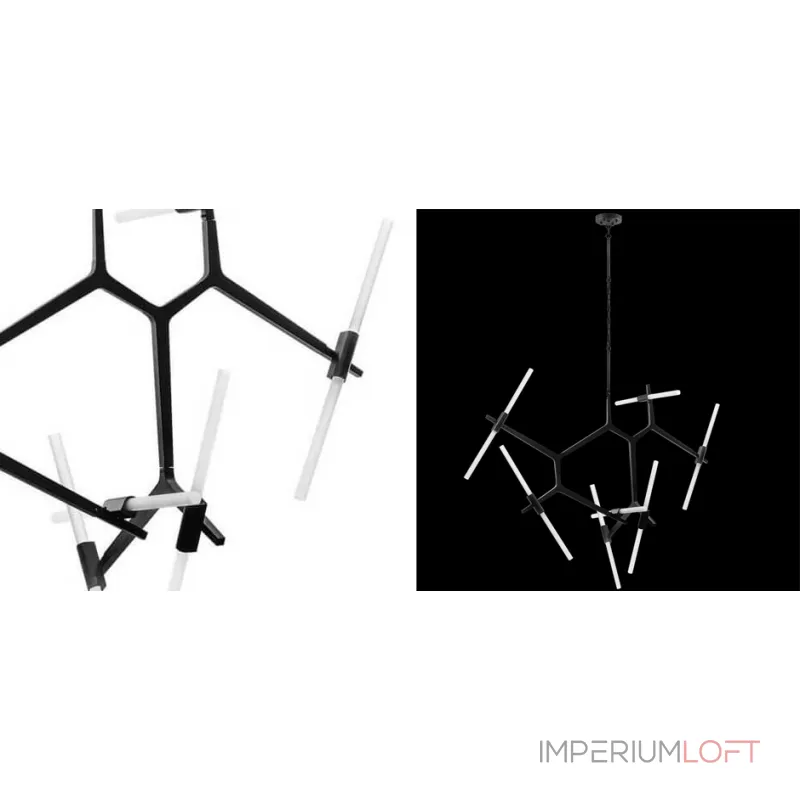 Подвесная люстра Агнес Chandelier Black 14