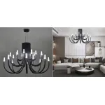 Подвесная люстра LAURA D287 Black