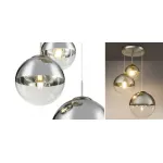 Светильник подвесной Mirror Ball Silver 3 плафона  от ImperiumLoft