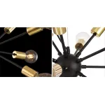 Люстра Sputnik 12 Black and Gold от ImperiumLoft